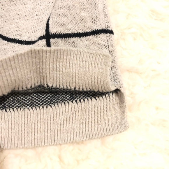 Madewell sweater windowpane lace back women’s size S - Picture 5 of 7